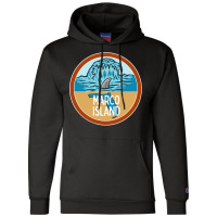 Marco Island Beach Florida Fl Ocean Wave Shark Fin Vacation Pullover H Champion Hoodie | Artistshot