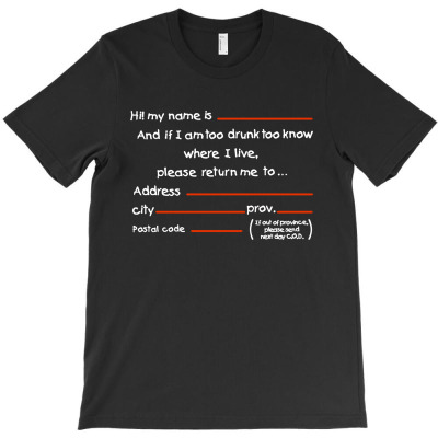 Drunk Address T-shirt Designed By Christopher Guest