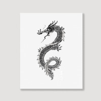 Chinese Dragon Gift T Shirt, Asian Dragon Art, Dk Portrait Canvas Print | Artistshot