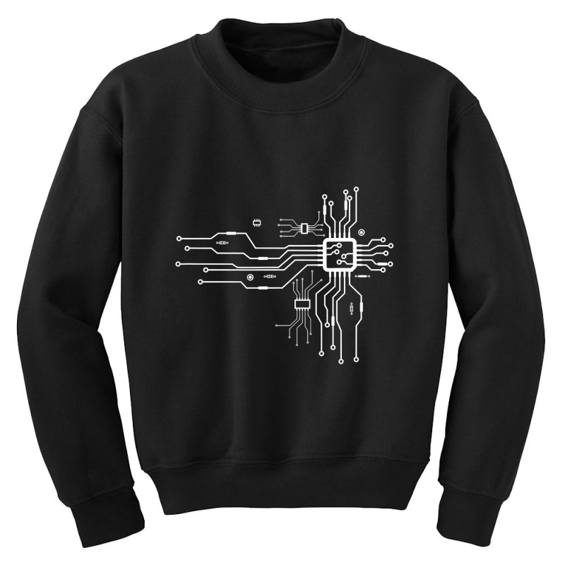 Cpu Heart Chipset Board Electrical Electronic Engineer T Shirt Youth Sweatshirt by LoriMccarty89 | Artistshot