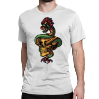 Quetzalcoatl Skull Aztec Feathered Serpent Mayan Inca T Shirt Classic T-shirt | Artistshot