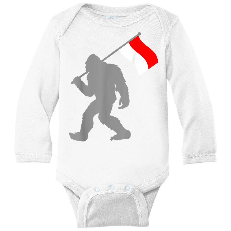 Indonesian Flag On Indonesia Flag T Shirt Long Sleeve Baby Bodysuit | Artistshot