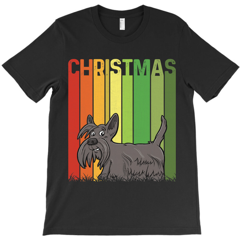 Christmas Retro Scottish Terrier Dog Group Matching Xmas 608 T-Shirt by peafowl | Artistshot