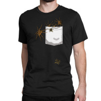 Spiders T  Shirt Pocket Full Of Creepy Spiders Arachnologists Arachnop Classic T-shirt | Artistshot