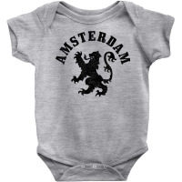 Amsterdam Netherlands Lion Dutch Holland Vintage Amsterdam T Shirt Baby Bodysuit | Artistshot