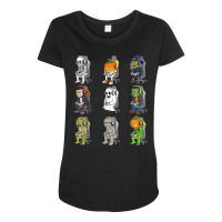 Gaming Halloween Skeleton Vampire Gamer Zombie Boys Kids T Shirt Maternity Scoop Neck T-shirt | Artistshot