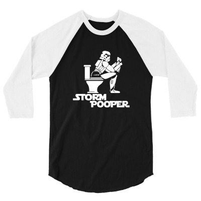 Storm Pooper 3/4 Sleeve Shirt Designed By Tee Shop