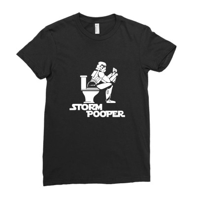 Storm Pooper Ladies Fitted T-shirt Designed By Tee Shop