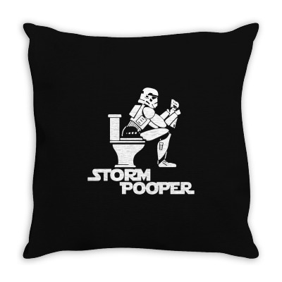Storm Pooper Throw Pillow Designed By Tee Shop