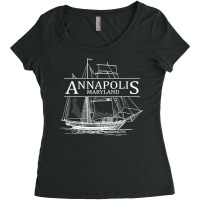 Annapolis Maryland Sailing Capital Of The World T Shirt Women's Triblend Scoop T-shirt | Artistshot