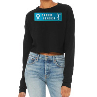 Cheerleader Car Truck Bumper Sticker   Location Sign 194 Cropped Sweater | Artistshot