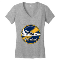 Wwii Consolidated Pb4y2 Privateer Veteran Veterans Day Xmas Women's V-neck T-shirt | Artistshot