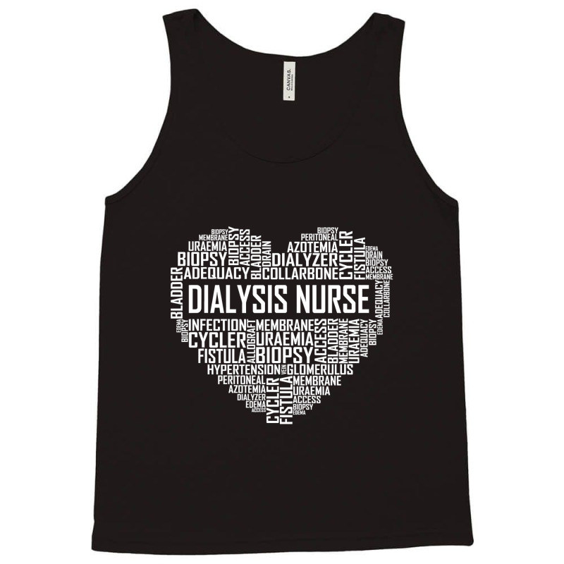 Dialysis Nurse Heart Gift Proud Dialysis Nurse Gifts T Shirt Tank Top by LoriMccarty89 | Artistshot