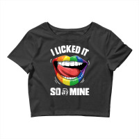 I Licked It So It's Mine Funny Lesbian Gay Pride Lgbt Flag Tank Top Crop Top | Artistshot