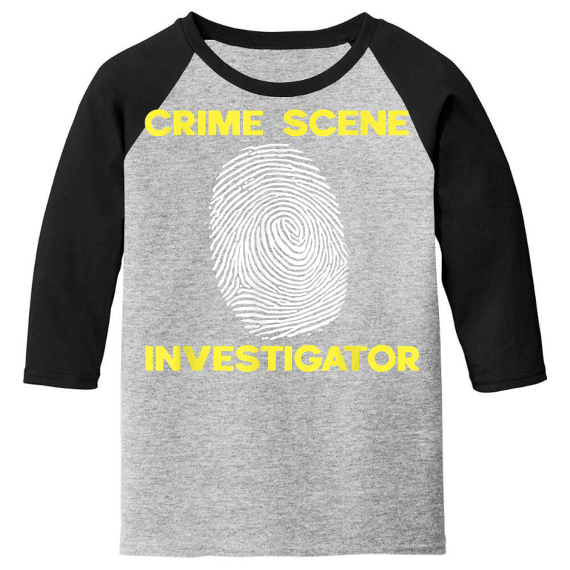 Crime Scene Investigator Private Detective Secret Spy T Shirt Youth 3/4 Sleeve by sugruewxrivestsxe | Artistshot