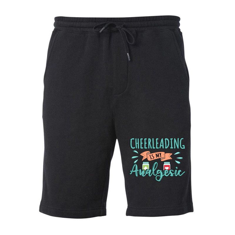 Cheerleading Is My Analgesic Design Quote Fleece Short by Maria_Jezierski | Artistshot