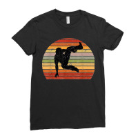 Urban Dance Breakdancer Silhouette Breakdance Ladies Fitted T-shirt | Artistshot