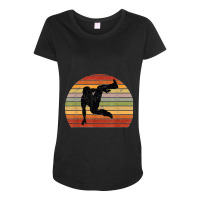 Urban Dance Breakdancer Silhouette Breakdance Maternity Scoop Neck T-shirt | Artistshot