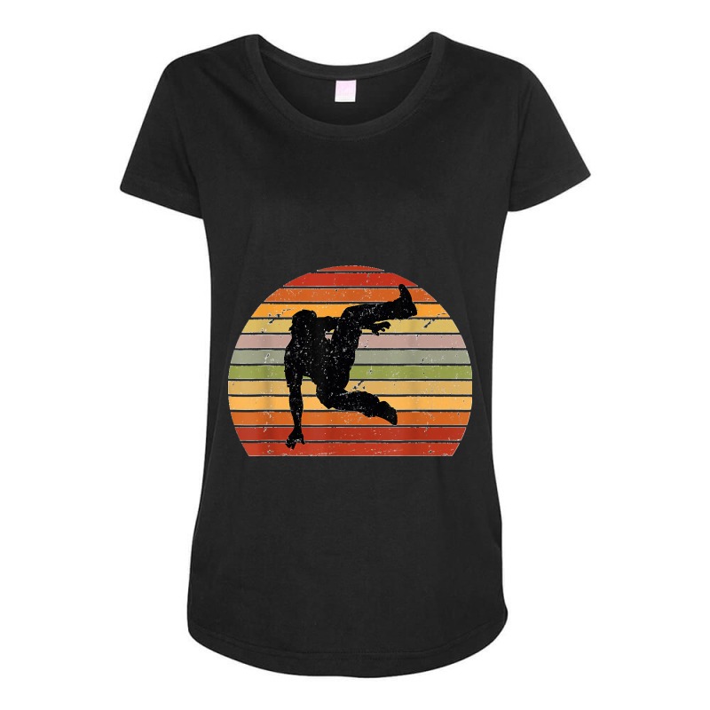 Urban Dance Breakdancer Silhouette Breakdance Maternity Scoop Neck T-shirt by EaglesonBonnie | Artistshot