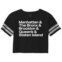 Manhattan Bronx Brooklyn Queen Staten Island Tshirt Scorecard Crop Tee | Artistshot