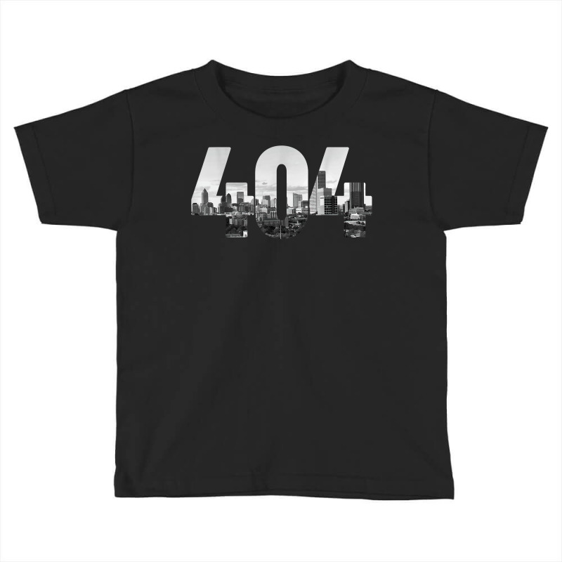 Atlanta 404 Area Code Skyline Atl Georgia Vintage T Shirt Toddler T-shirt by caulkyuladdenrxi | Artistshot