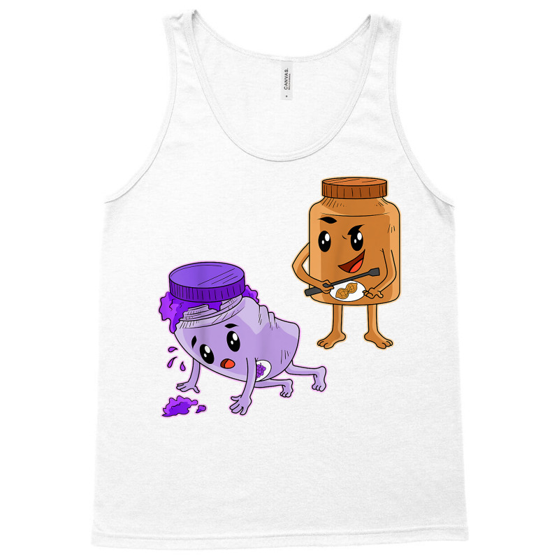 Funny Peanut Butter   Peanut Butter Jelly T Shirt Tank Top | Artistshot