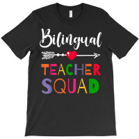 Awesome Bilingual Teacher Squad Funny Colleague T Shirt T-shirt | Artistshot