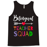 Awesome Bilingual Teacher Squad Funny Colleague T Shirt Tank Top | Artistshot