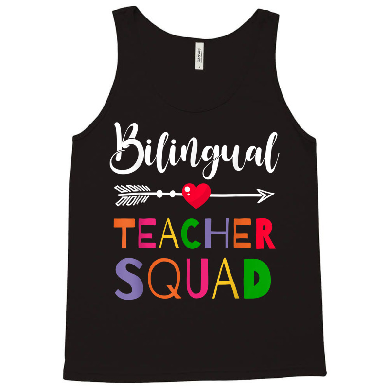 Awesome Bilingual Teacher Squad Funny Colleague T Shirt Tank Top by caulkyuladdenrxi | Artistshot