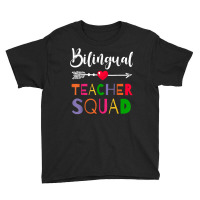 Awesome Bilingual Teacher Squad Funny Colleague T Shirt Youth Tee | Artistshot