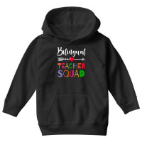 Awesome Bilingual Teacher Squad Funny Colleague T Shirt Youth Hoodie | Artistshot