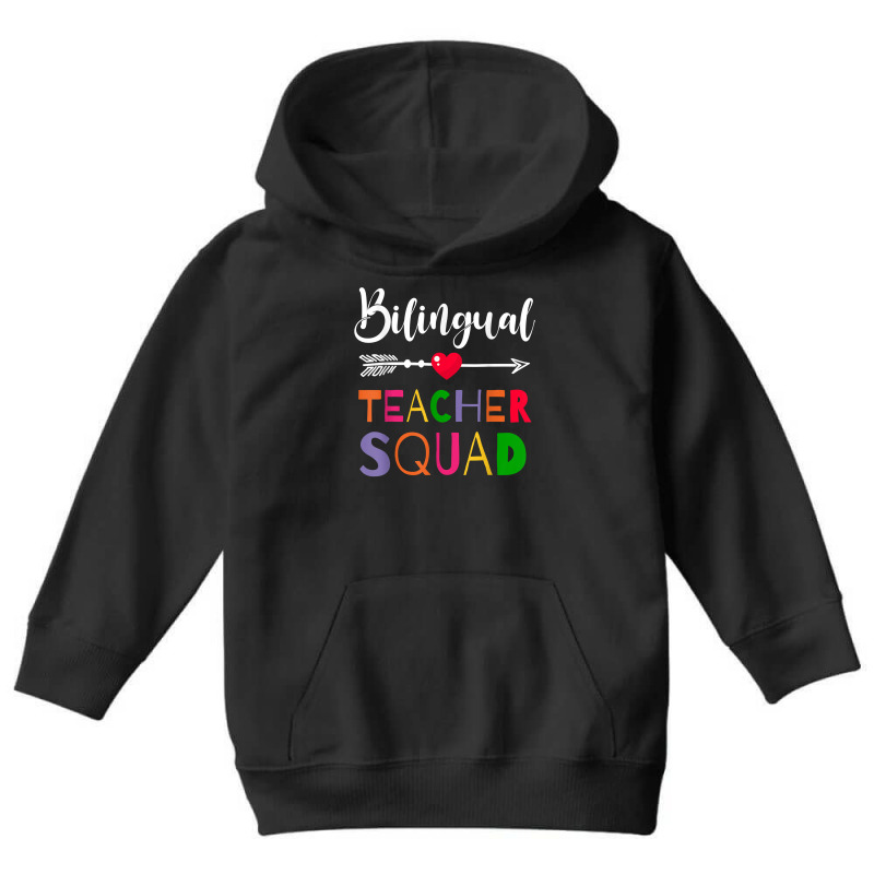 Awesome Bilingual Teacher Squad Funny Colleague T Shirt Youth Hoodie by caulkyuladdenrxi | Artistshot