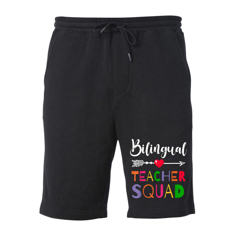 Awesome Bilingual Teacher Squad Funny Colleague T Shirt Fleece Short by caulkyuladdenrxi | Artistshot