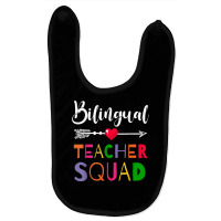 Awesome Bilingual Teacher Squad Funny Colleague T Shirt Baby Bibs | Artistshot