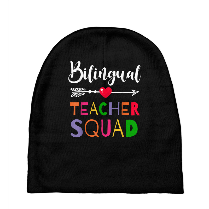 Awesome Bilingual Teacher Squad Funny Colleague T Shirt Baby Beanies by caulkyuladdenrxi | Artistshot