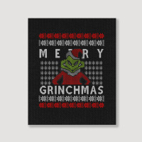 Ugly Christmas Merry Grinchmas Portrait Canvas Print | Artistshot