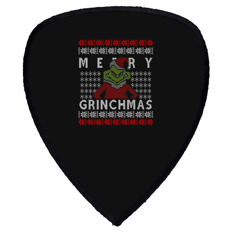 Ugly Christmas Merry Grinchmas Shield S Patch | Artistshot