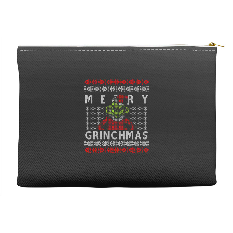 Ugly Christmas Merry Grinchmas Accessory Pouches | Artistshot