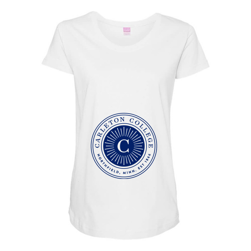 Carleton College Maternity Scoop Neck T-shirt by Firelithas | Artistshot