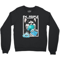 Siberian Husky Dog Wearing Facemask Hand Sanitizer Ew People Crewneck Sweatshirt | Artistshot