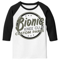 Womens Bionic Knee Club Custom Parts Funny Knee Replacement V Neck T S Youth 3/4 Sleeve | Artistshot