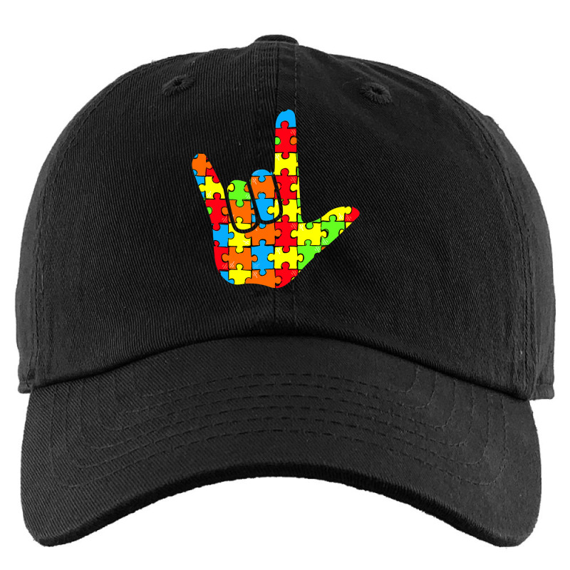 Asl Love Sign Language Autism Gift Awareness Support T Shirt Kids Cap by sieuduong86 | Artistshot