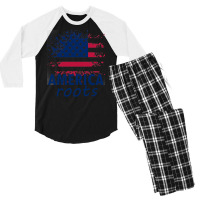 America Root Men's 3/4 Sleeve Pajama Set | Artistshot