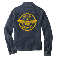 Naval Aviation Wings Patch Sweatshirt Ladies Denim Jacket | Artistshot