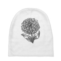 Zinnia Flower Florist And Botanist T Shirt Baby Beanies | Artistshot