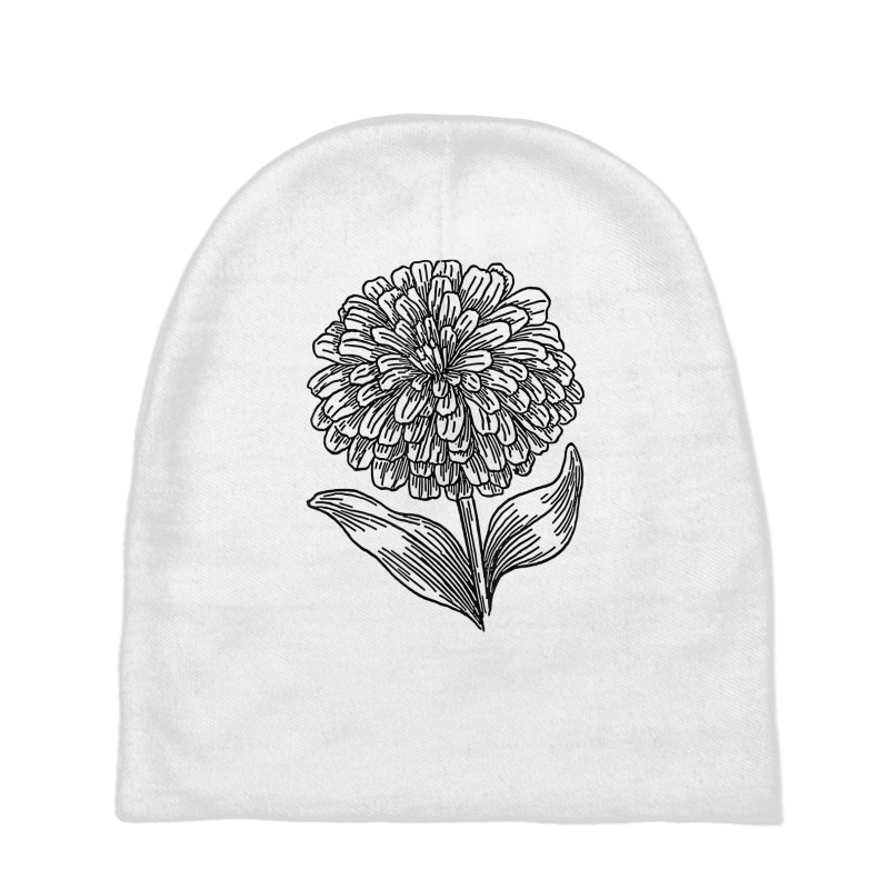 Zinnia Flower Florist And Botanist T Shirt Baby Beanies by butacnlzaidelpz | Artistshot