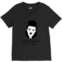 Retro  Chaplin Man Mens Womens V-neck Tee | Artistshot