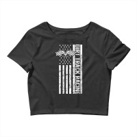 Dirt Track Racing Usa Flag American Motocross Stock Car Race T Shirt Crop Top | Artistshot