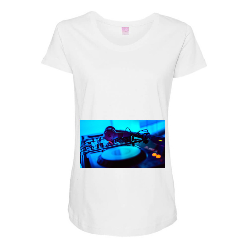 Dj Headphones Installation 122020 1920x1080 Maternity Scoop Neck T-shirt by Kingadnahc | Artistshot