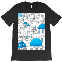 Santorini Blue And White Paradise T-shirt | Artistshot